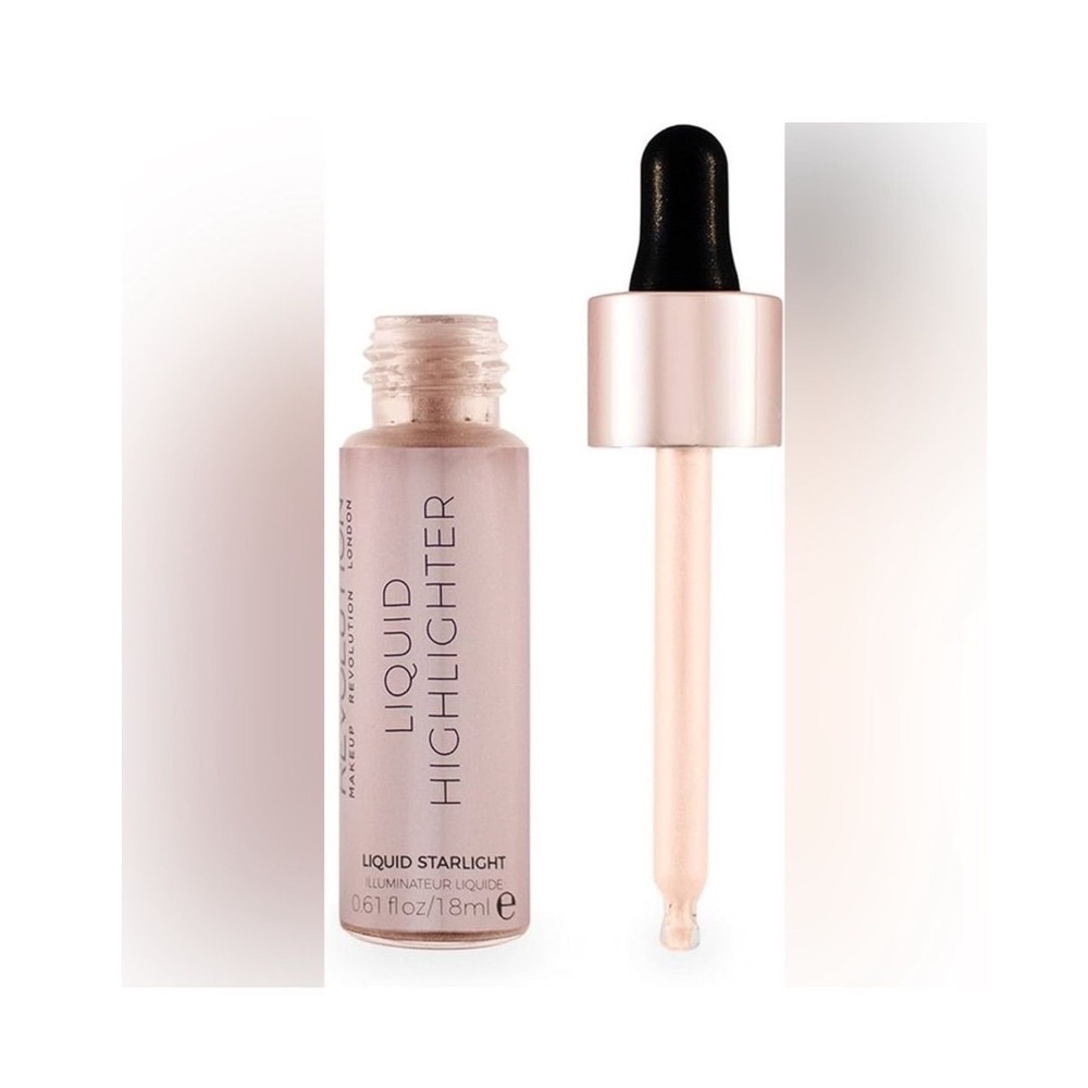 Makeup Revolution Liquid Highlighter Starlight Pearl Pink Shimmer Full Size 18ml